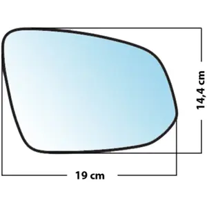 Mad Miroir De Rechange Bombé Côté Passager Toyota Rav4 2010 Vendu parnorauto