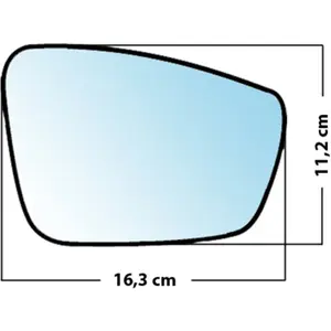 Mad Miroir De Rechange Bombé Côté Passager Seat Mii 2011  / Skoda Citigo 2011  / OctaviaVendu parnorauto