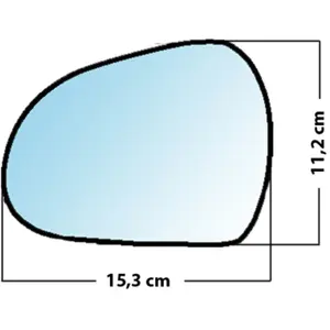 Mad Miroir De Rechange Grand Angle Côté Conducteur Peugeot 207 / 308Vendu parnorauto