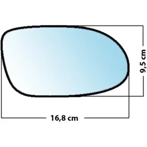 Mad Miroir De Rechange Bombé Côté Passager Mercedes Classe A 97>04 / Clk / SlkVendu parnorauto