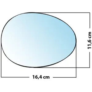 Mad Miroir De Rechange Bombé Côté Passager Mini One 2007 2010 / Mini Cooper 2007 2010 pas cher