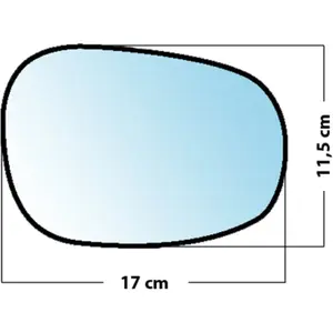 Mad Miroir De Rechange Bombé Côté Passager Bmw Serie 1 2009 2012 / Bmw Serie 3 2009 2012 pas cher