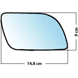 Mad Miroir De Rechange Bombé Côté Passager Vw Polo 01>05Vendu parnorauto