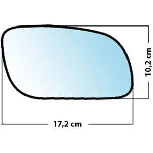 Mad Miroir De Rechange Bombé Côté Passager Vw Touran 03>07Vendu parnorauto