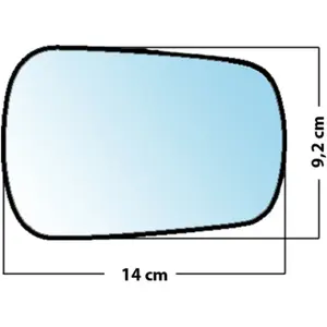 Mad Miroir De Rechange Bombé Côté Passager Ford Fiesta 01>04 / Fusion 02>09 pas cher