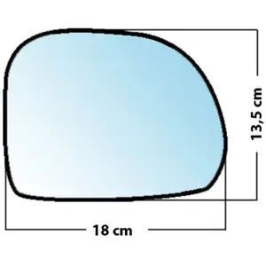 Mad Miroir De Rechange Bombé Côté Passager Fiat 500l 2012 Vendu parnorauto
