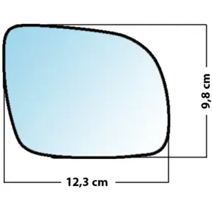 Mad Miroir De Rechange Bombé Côté Passager Vw Passat / Golf / Seat Arosa / Skoda OctaviaVendu parnorauto