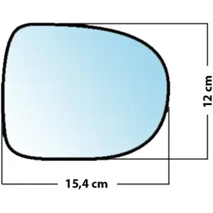 Mad Miroir De Rechange Bombé Côté Passager Renault Clio 3 2009  / Modus 2009 2013Vendu parnorauto