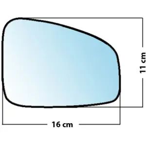 Mad Miroir De Rechange Bombé Côté Passager Renault Megane 3 08  / Laguna 3 08Vendu parnorauto