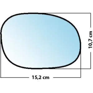 Mad Miroir De Rechange Bombé Côté Passager Peugeot 206 98>06Vendu parnorauto