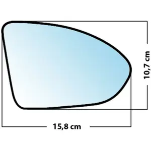 Mad Miroir De Rechange Bombé Côté Passager Vw Golf Vii 2012 Vendu parnorauto