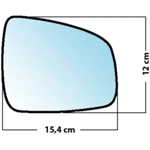 Mad Miroir De Rechange Bombé Côté Passager Dacia Logan Mcv Sw 2009  / Sandero Ii2008 2012Vendu parnorauto