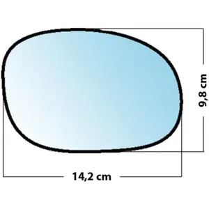 Mad Miroir De Rechange Bombé Côté Passager Citroen C2 / C3 / C3 Pluriel / Peugeot 1007Vendu parnorauto