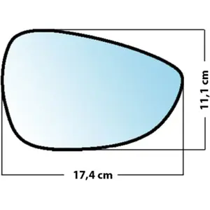Mad Miroir De Rechange Bombé Côté Passager Ford Fiesta 2008 2017Vendu parnorauto