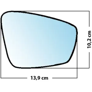 Mad Miroir De Rechange Bombé Côté Passager Vw Polo 2009 Vendu parnorauto