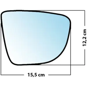 Mad Miroir De Rechange Bombé Côté Passager Renault Captur 2013  / Clio Iv 2012  / ZoeVendu parnorauto