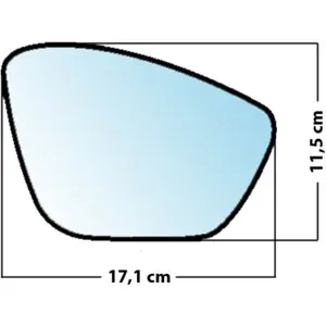 Mad Miroir De Rechange Bombé Côté Passager Peugeot 208 2012  / 308 2013  / 508 2010 2018Vendu parnorauto