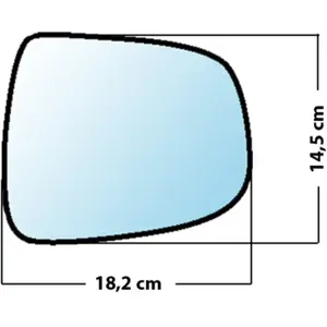 Mad Miroir De Rechange Bombé Côté Passager Nissan Primastar 2001  / Opel Vivaro 1999  /Vendu parnorauto