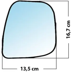 Mad Miroir De Rechange Bombé Côté Passager Citroen Berlingo 2013  / Peugeot Partner 2013 Vendu parnorauto