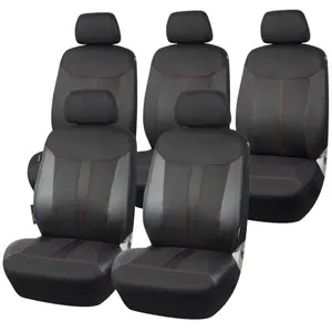 Jeu Complet De Housses Universelles Voiture Norauto Mars Noir Et Rouge...Vendu parnorauto