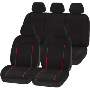 Jeu Complet De Housses Universelles Voliture 1er Prix Noir Et RougeVendu parnorauto