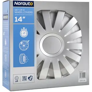 4 Enjoliveurs Gris Norauto Ring 14 Pouces pas cher