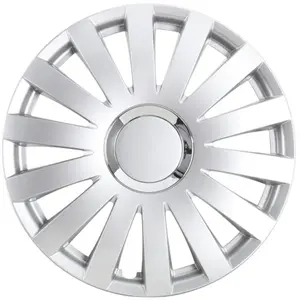 4 Enjoliveurs Gris Chromé Norauto Ring 16 Pouces pas cher