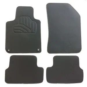 Jeu De 4 Tapis Sur Mesure Noir Pvc NorautoVendu parnorauto