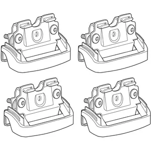 4 Pattes De Fixation Norauto 112Vendu parnorauto