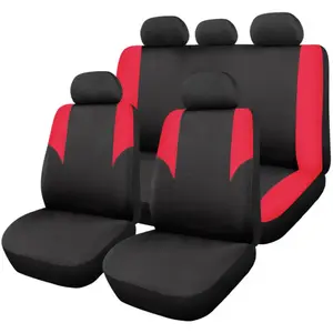 Jeu Complet De Housses Universelles Voiture 1er Prix Rouge Et NoirVendu parnorauto