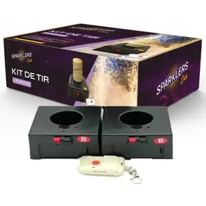 Kit de tir 2 stations + 1 télécommande pour jets de scène pas cher