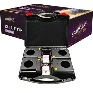 Kit de tir 4 stations + 2 télécommandes pour jets de scène pas cher