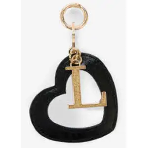 Porte clé Lollipops  Porte-clés lettre "L" et coeur noir Rody pas cher