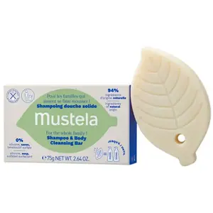 Comparateur de prix : Mustela Family shampoing et gel douche solide 2 en 1 75 g