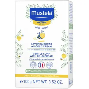 Comparateur de prix : Mustela Savon Bébé Surgras au Cold Cream à la Cire d’Abeille 100g