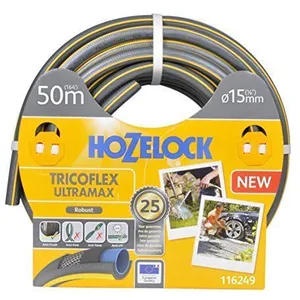 Générique Hozelock Tricoflex Eau tuyaux ultra Max, de diamètre 15mm-50m, gris pas cher