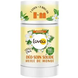 Comparateur de prix : Lovea - Déo - Soin Solide - Déodorant - Huile De Monoï - Efficacité 24h 50g