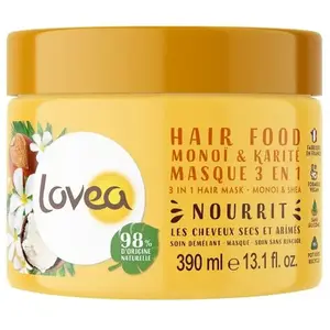 Comparateur de prix : Lovea - Hair Food Monoï & Karité Masque 3 en 1 Masque et cure cheveux 390 ml female