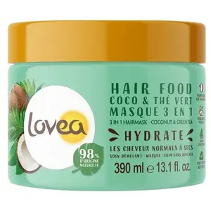 Comparateur de prix : Lovea - Hair Food Coco & Thé Vert Masque 3 en 1 Masque et cure cheveux 390 ml female