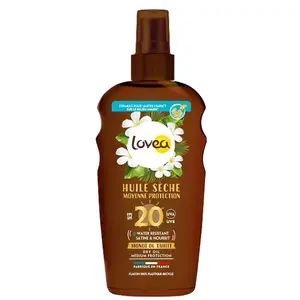 Huile solaire - Lovea - Monoï et tamanu - SPF 30 - 150 ml - Protection UV