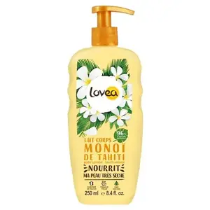 Comparateur de prix : Lovea - Lait Corps Monoï de Tahiti Crème et lait hydratant 250 ml female