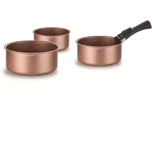 Set 3 Padelle Arthur Martin – 20/24/28 Cm Con Manico Rimovibile – Adatte A Induzione – AM8866