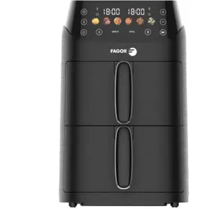 Comparateur de prix : Friteuse sans huile 2x2.5l 2000w noir - Fagor - FG3301