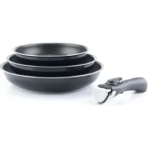 Comparateur de prix : ARTHUR MARTIN Set 3 poeles 20/24/28cm tous feux dont induction TU