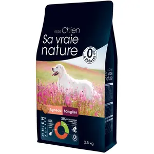 Croquettes Chien Sans Céréales   Sa Vraie Nature Agneau Sanglier Cerf ... pas cher