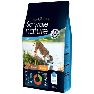Croquettes Chien Sans Céréales   Sa Vraie Nature Poulet Dinde LIGHT 2,... pas cher