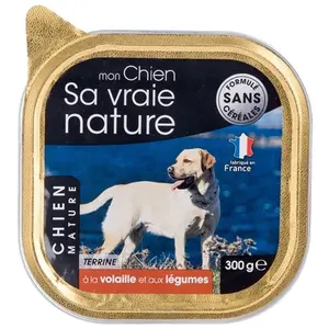 Boîte Chien senior - Sa vraie nature® Terrine Volaille et Légumes - 30... pas cher