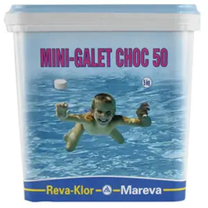 Mini-galets choc - 5 kg de Mareva - Chlore, oxygène actif, brome pas cher