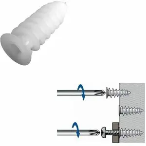 Ing Fixation - Cheville pour polystyrène - Jeu de 25 pièces - Longueur... pas cher