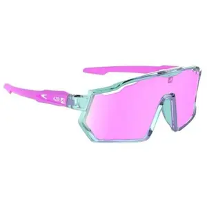 AZR Pro Race JR Cat 3 - Lunettes de soleil enfant Crystal Turquoise / Rose Rose Cat 3 pas cher